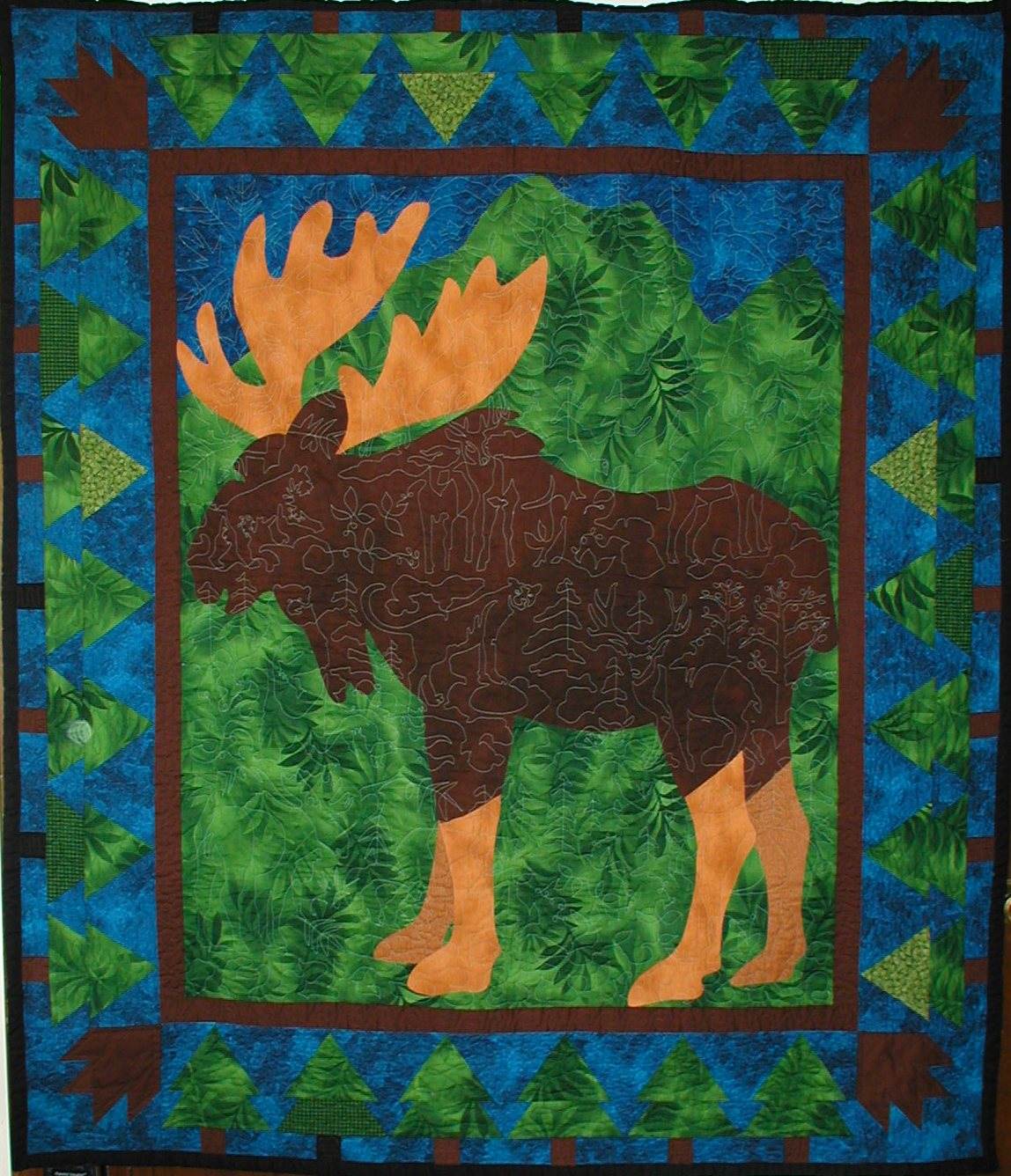 Backwoods Moose Quilt Pattern MeadowLyon Designs